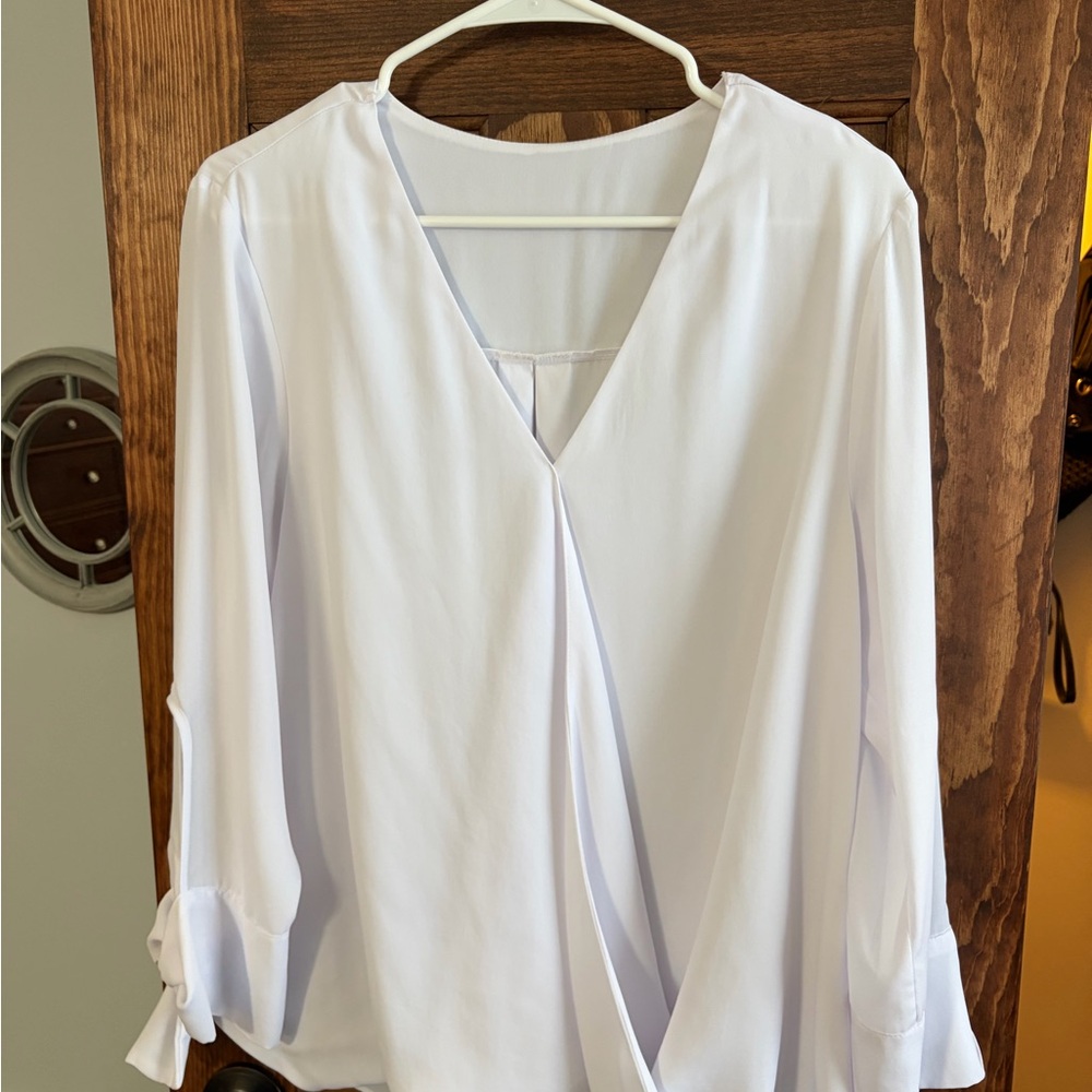 Elegant White Women's Blouse